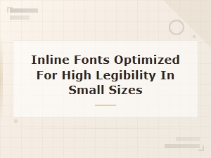 Free Inline Fonts Optimized for High Legibility in Small Sizes